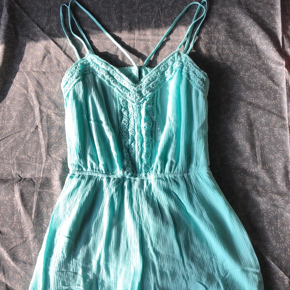 Beautiful colored lace detail romper
